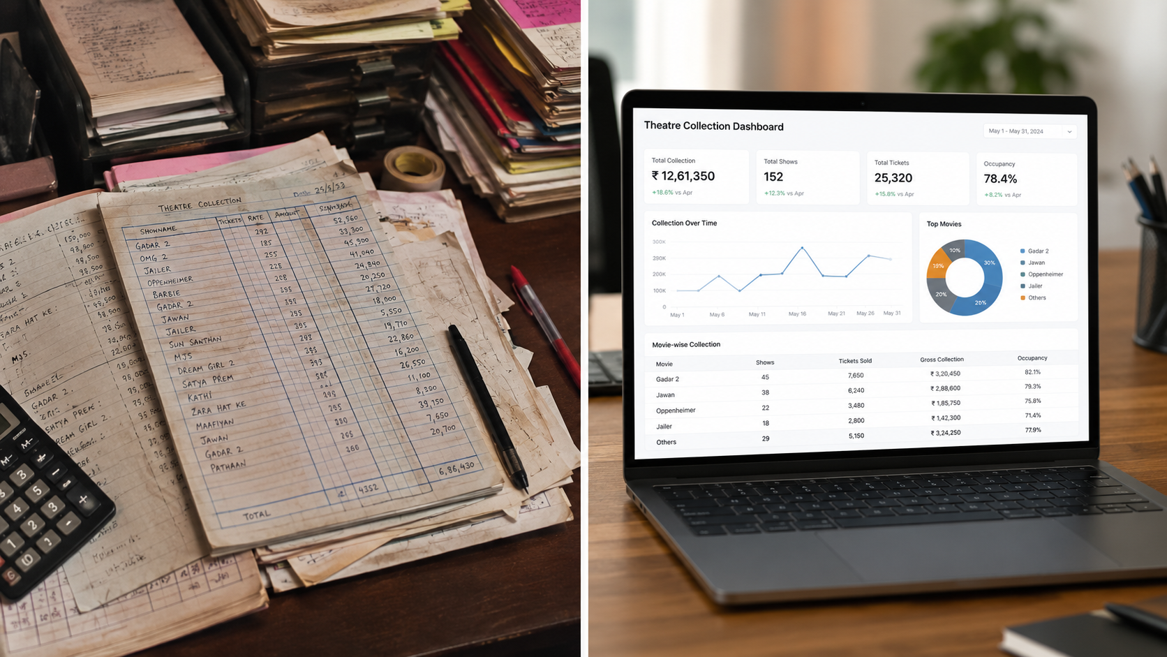 How Film Distributors Track Theatre-wise Collections: Manual vs Software